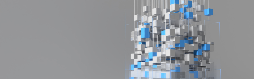 imagem de cubo tridimensional a dissolver